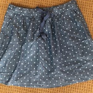 Loft polka dot skirt